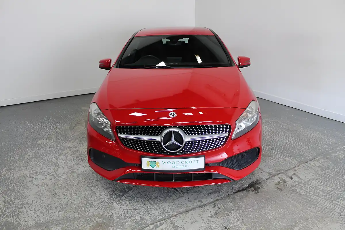 Used 2017 Mercedes-Benz a Class AMG Line Executive Red - Interior and Exterior details 9