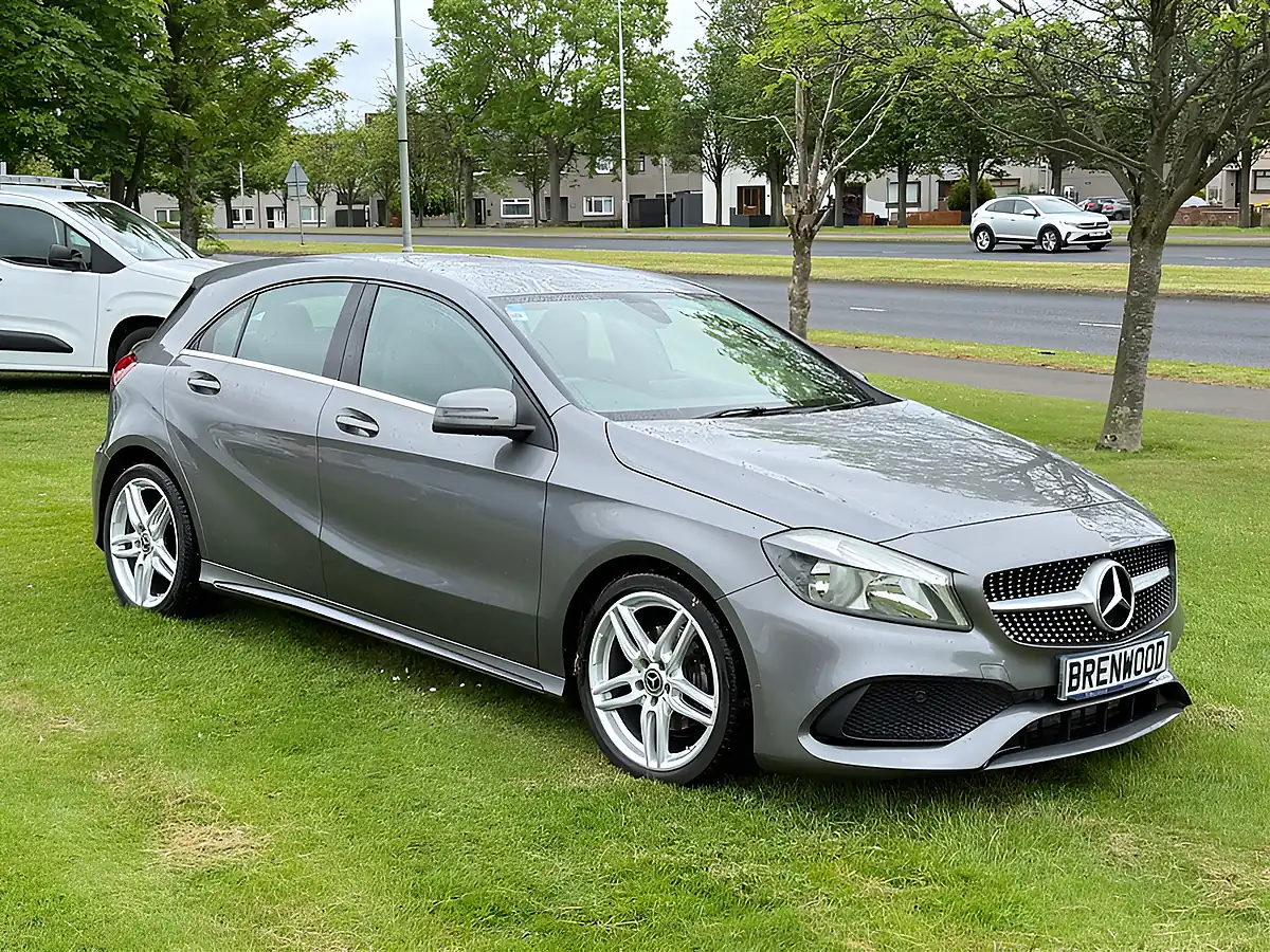 Used 2017 Mercedes-Benz a Class AMG Line Grey - Front View