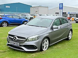 Used 2017 Mercedes-Benz a Class AMG Line Grey - Interior and Exterior details 4
