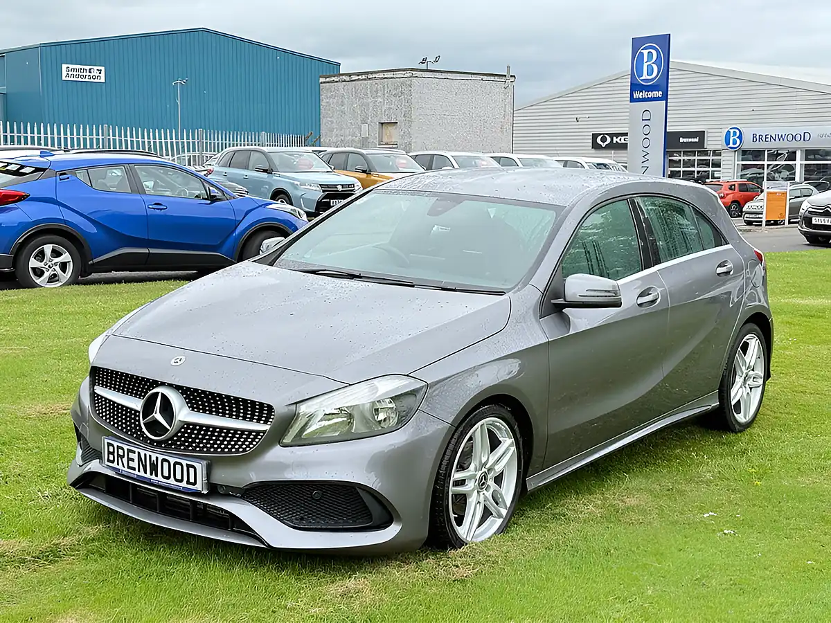 Used 2017 Mercedes-Benz a Class AMG Line Grey - Interior and Exterior details 4
