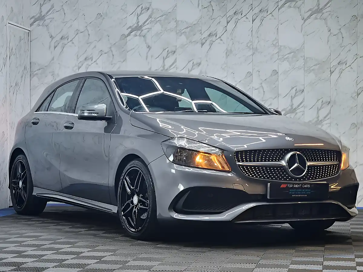 Used 2017 Mercedes-Benz a Class AMG Line Grey - Front View