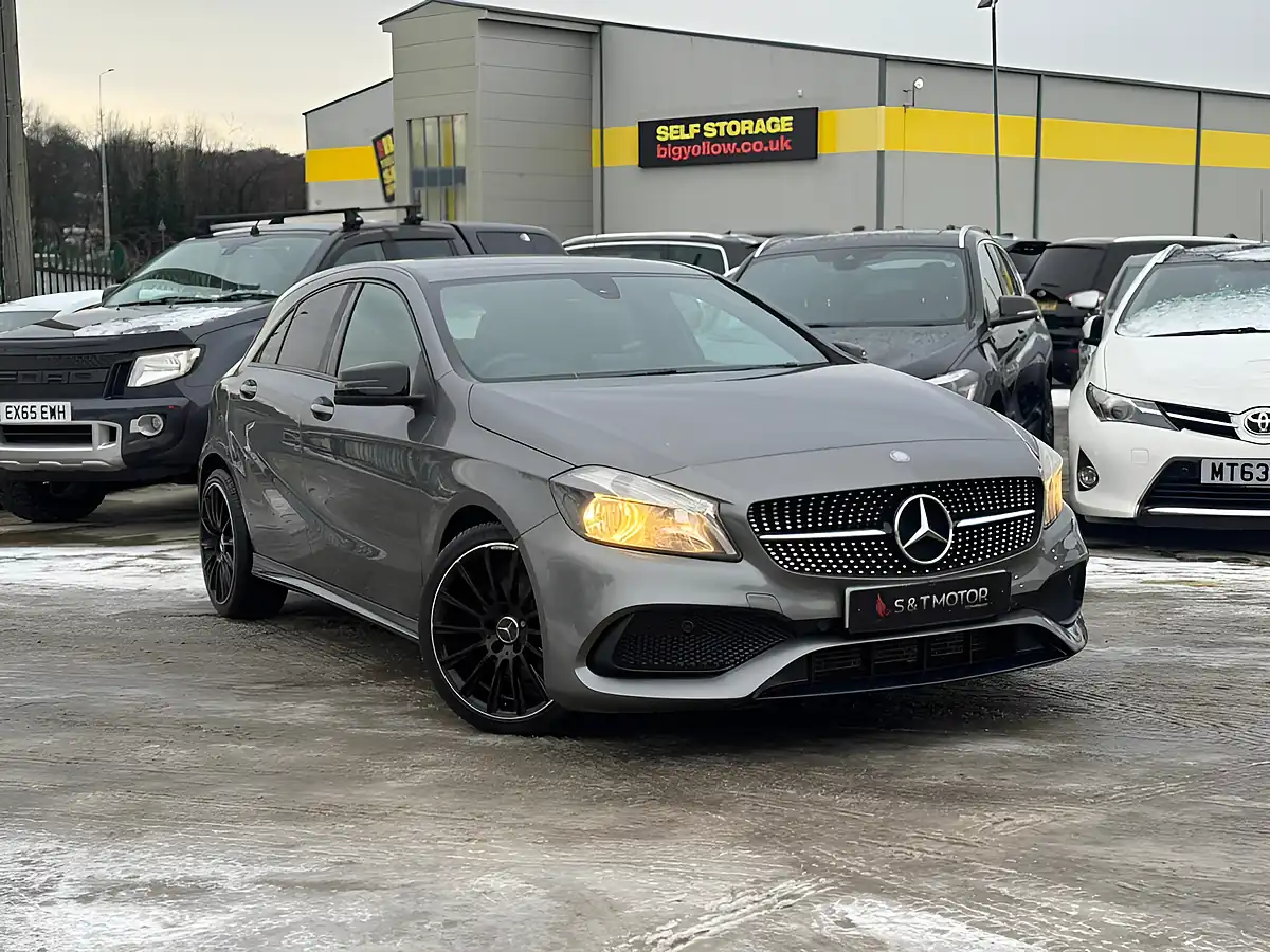 Used 2017 Mercedes-Benz a Class AMG Line Grey - Front View