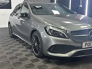 Used 2017 Mercedes-Benz a Class AMG Line (premium) Grey - Interior and Exterior details 9