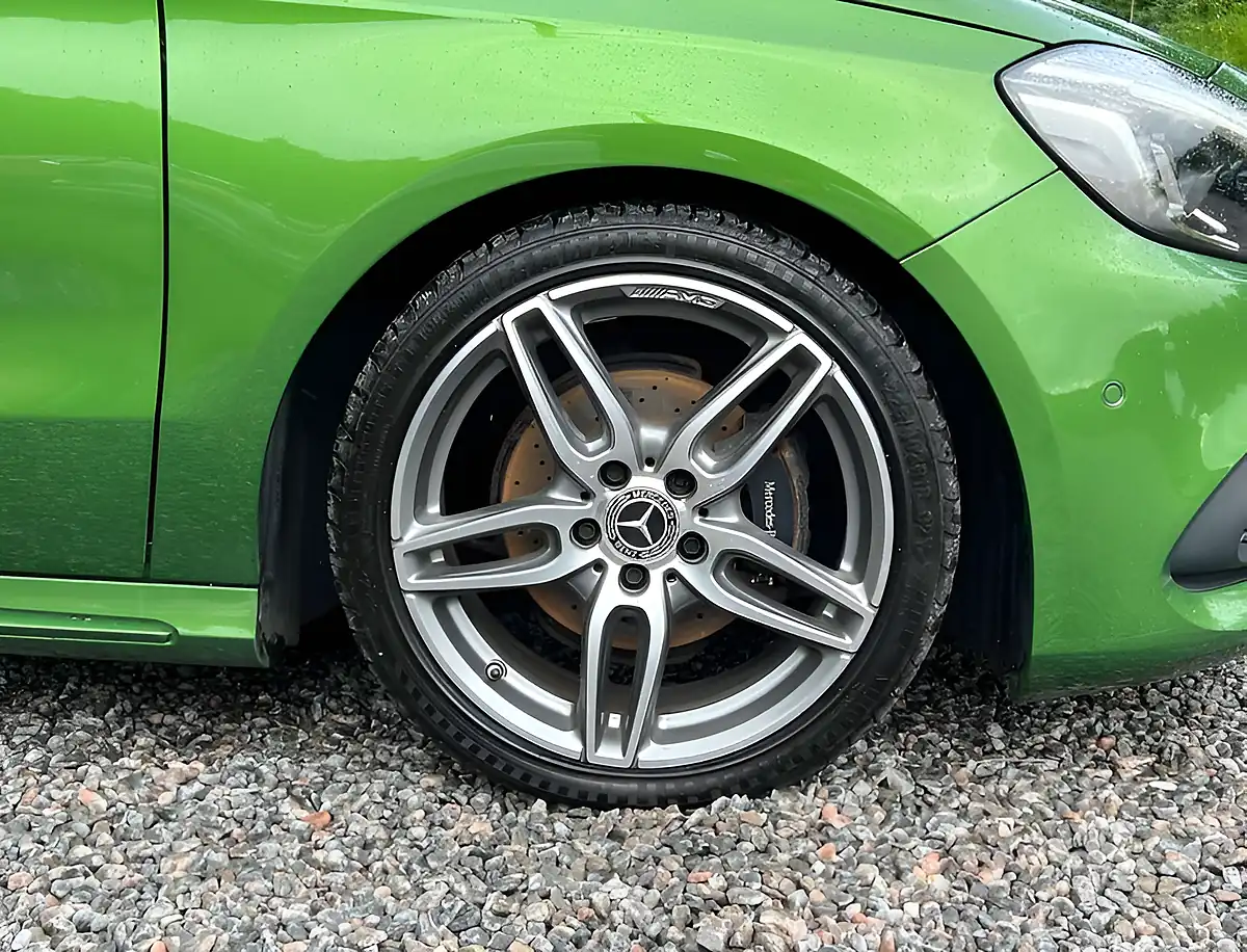 Used 2017 Mercedes-Benz a Class AMG Line Premium Metallic Elbaite Green - Interior and Exterior details 10