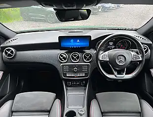 Used 2017 Mercedes-Benz a Class AMG Line Premium Metallic Elbaite Green - Interior and Exterior details 11