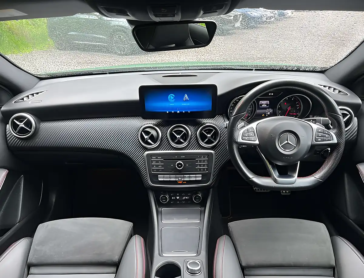 Used 2017 Mercedes-Benz a Class AMG Line Premium Metallic Elbaite Green - Interior and Exterior details 11