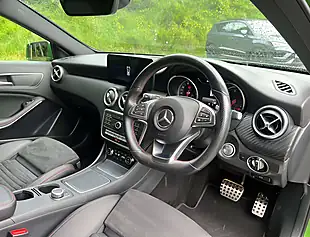 Used 2017 Mercedes-Benz a Class AMG Line Premium Metallic Elbaite Green - Interior and Exterior details 12