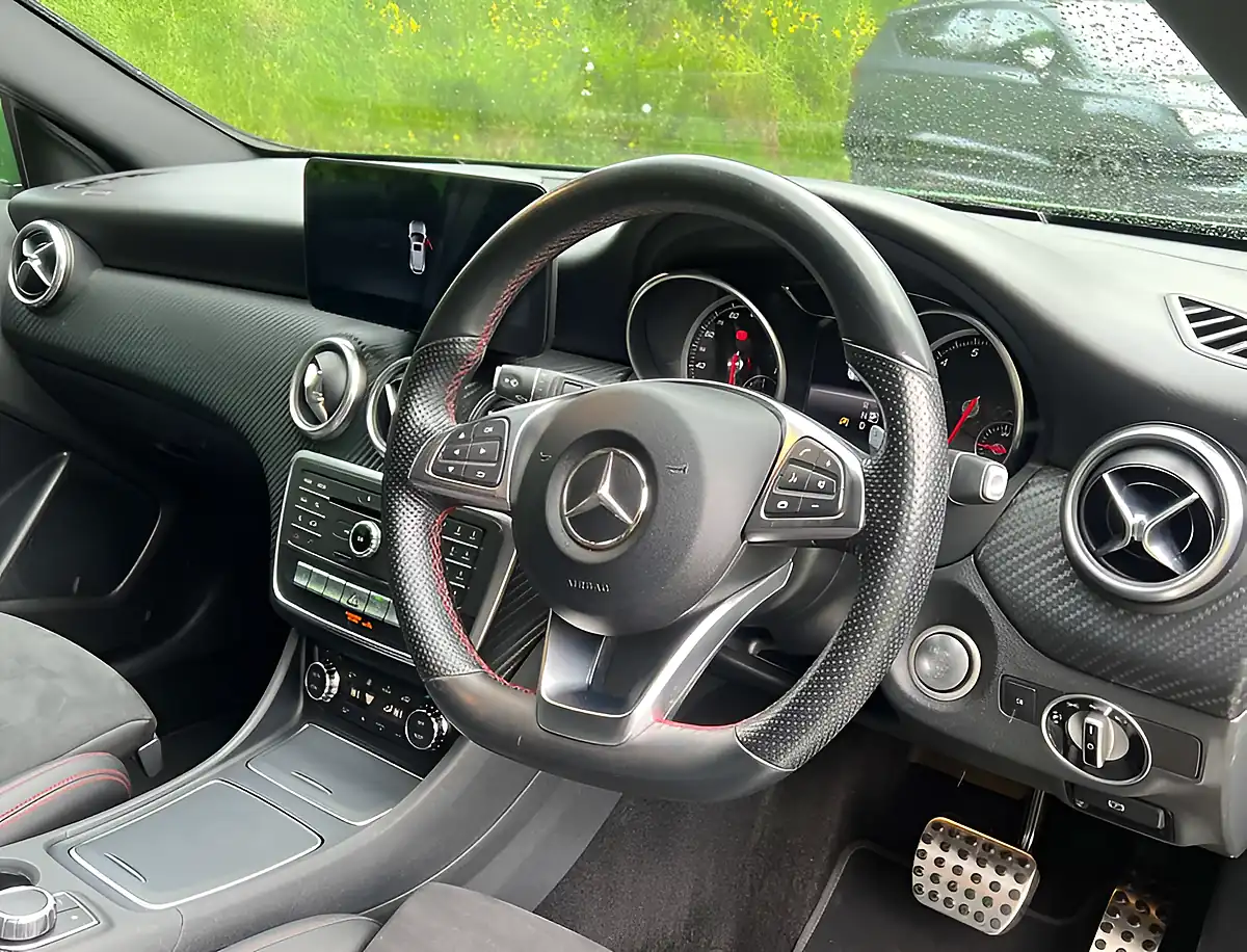 Used 2017 Mercedes-Benz a Class AMG Line Premium Metallic Elbaite Green - Interior and Exterior details 13