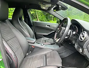 Used 2017 Mercedes-Benz a Class AMG Line Premium Metallic Elbaite Green - Interior and Exterior details 14