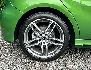 Used 2017 Mercedes-Benz a Class AMG Line Premium Metallic Elbaite Green - Interior and Exterior details 9