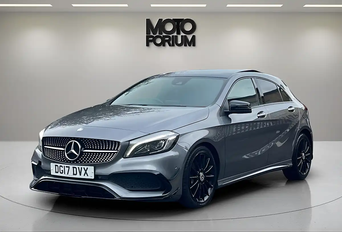 Used 2017 Mercedes-Benz a Class AMG Line Premium Plus Grey - Front View