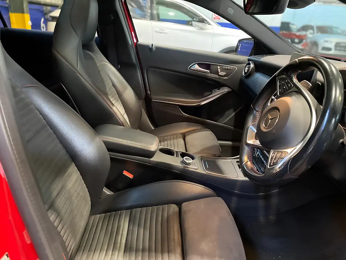 Used 2017 Mercedes-Benz a Class AMG Line Premium Plus Red - Interior and Exterior details 3