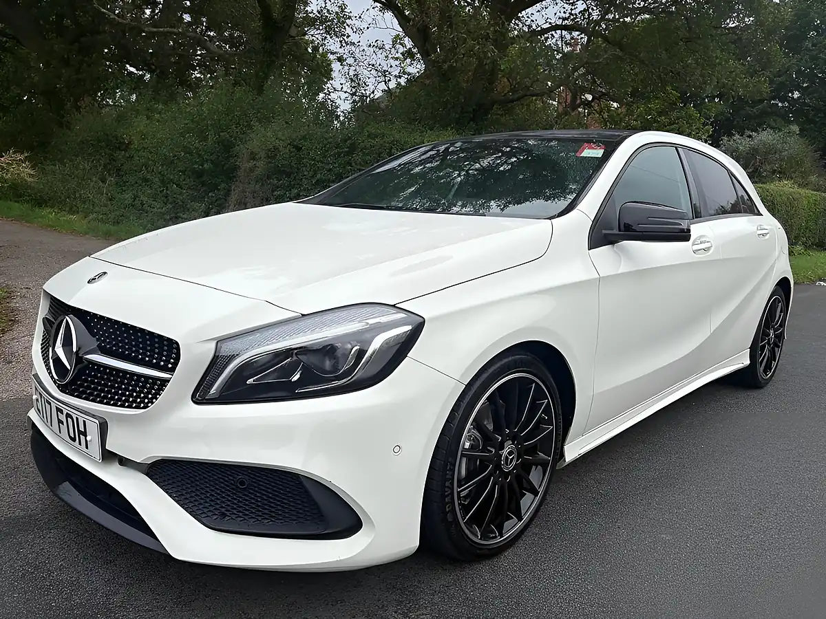 Used 2017 Mercedes-Benz a Class AMG Line Premium Plus White - Interior and Exterior details 13