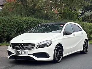 Used 2017 Mercedes-Benz a Class AMG Line Premium Plus White - Interior and Exterior details 3