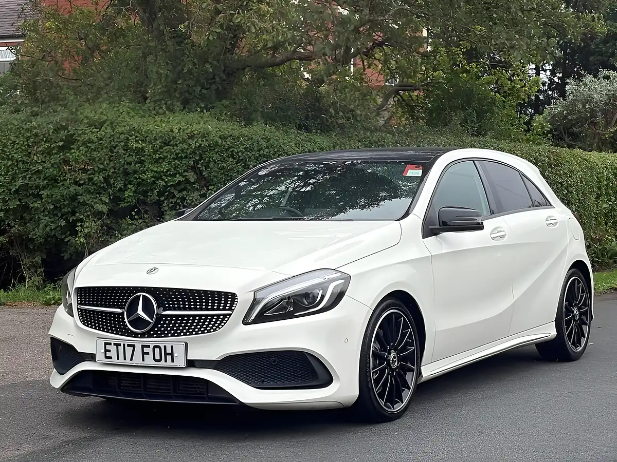 Used 2017 Mercedes-Benz a Class AMG Line Premium Plus White - Interior and Exterior details 3