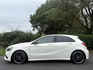 Used 2017 Mercedes-Benz a Class AMG Line Premium Plus White - Interior and Exterior details 4