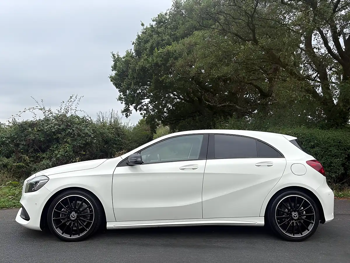 Used 2017 Mercedes-Benz a Class AMG Line Premium Plus White - Interior and Exterior details 4
