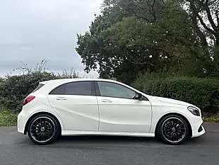 Used 2017 Mercedes-Benz a Class AMG Line Premium Plus White - Interior and Exterior details 5