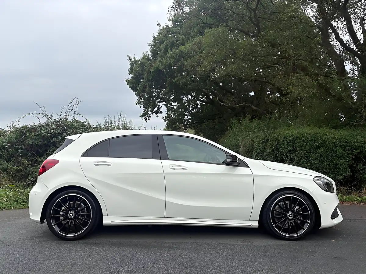 Used 2017 Mercedes-Benz a Class AMG Line Premium Plus White - Interior and Exterior details 5