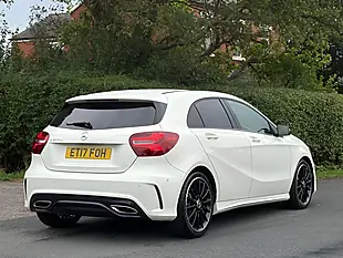 Used 2017 Mercedes-Benz a Class AMG Line Premium Plus White - Interior and Exterior details 8