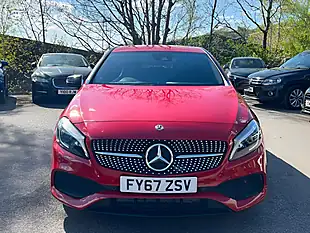 Used 2017 Mercedes-Benz a-Class AMG Line (premium) Red - Interior and Exterior details 10