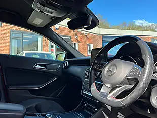 Used 2017 Mercedes-Benz a-Class AMG Line (premium) Red - Interior and Exterior details 12