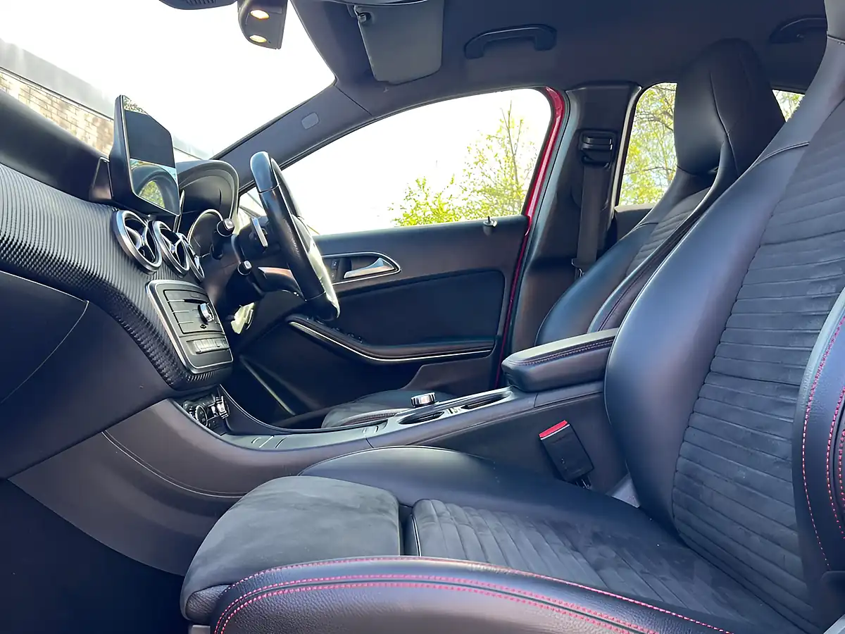Used 2017 Mercedes-Benz a-Class AMG Line (premium) Red - Interior and Exterior details 15