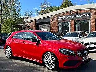 Used 2017 Mercedes-Benz a-Class AMG Line (premium) Red - Interior and Exterior details 5