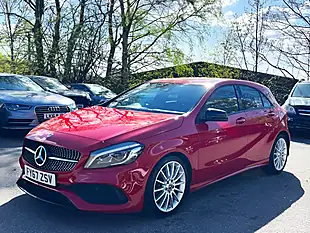 Used 2017 Mercedes-Benz a-Class AMG Line (premium) Red - Interior and Exterior details 9