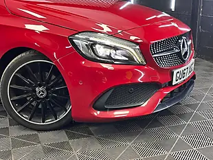 Used 2017 Mercedes-Benz a Class AMG Line (premium) Red - Interior and Exterior details 18