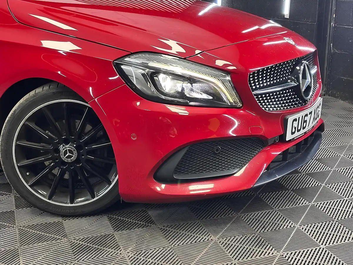Used 2017 Mercedes-Benz a Class AMG Line (premium) Red - Interior and Exterior details 18