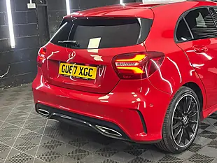 Used 2017 Mercedes-Benz a Class AMG Line (premium) Red - Interior and Exterior details 19