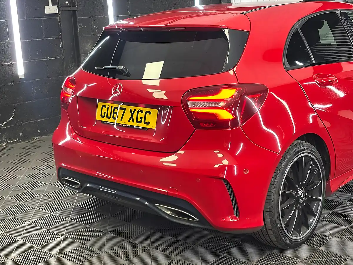 Used 2017 Mercedes-Benz a Class AMG Line (premium) Red - Interior and Exterior details 19
