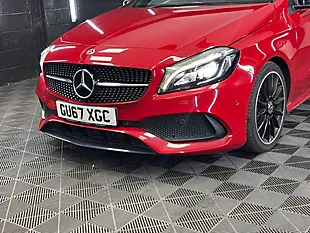 Used 2017 Mercedes-Benz a Class AMG Line (premium) Red - Interior and Exterior details 20