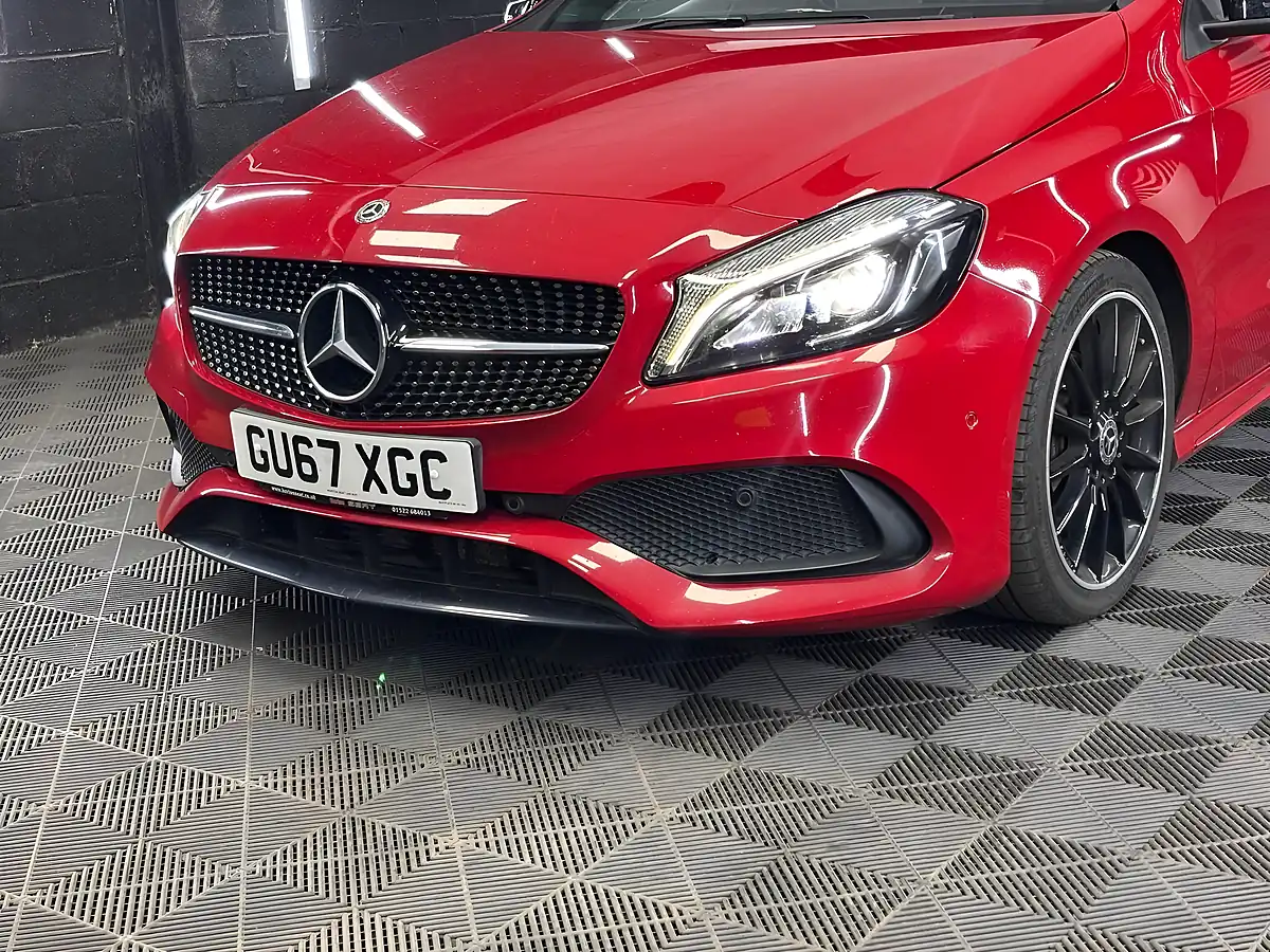 Used 2017 Mercedes-Benz a Class AMG Line (premium) Red - Interior and Exterior details 20