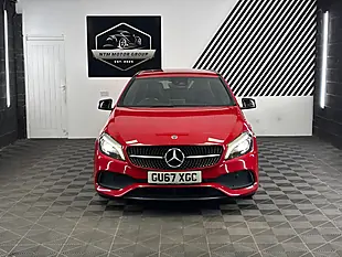Used 2017 Mercedes-Benz a Class AMG Line (premium) Red - Interior and Exterior details 3