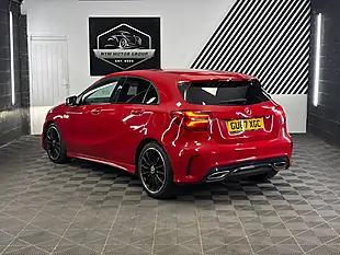 Used 2017 Mercedes-Benz a Class AMG Line (premium) Red - Interior and Exterior details 4