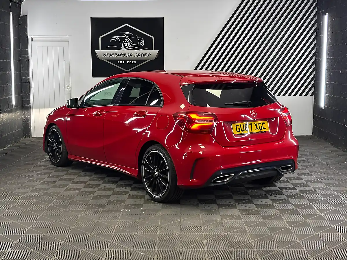 Used 2017 Mercedes-Benz a Class AMG Line (premium) Red - Interior and Exterior details 4