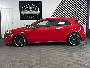 Used 2017 Mercedes-Benz a Class AMG Line (premium) Red - Interior and Exterior details 5