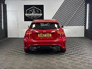 Used 2017 Mercedes-Benz a Class AMG Line (premium) Red - Interior and Exterior details 6