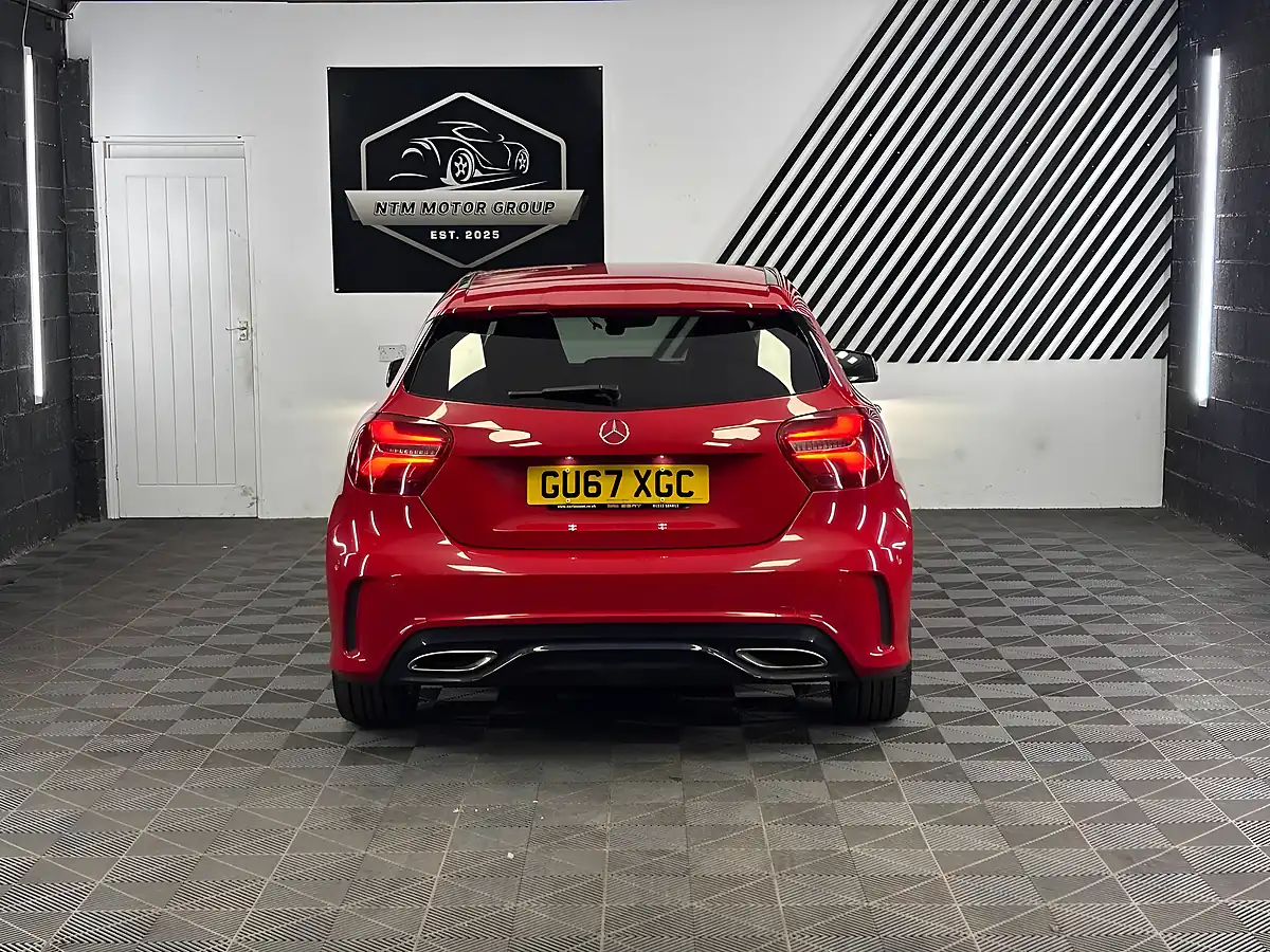 Used 2017 Mercedes-Benz a Class AMG Line (premium) Red - Interior and Exterior details 6