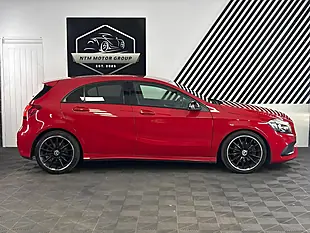 Used 2017 Mercedes-Benz a Class AMG Line (premium) Red - Interior and Exterior details 7