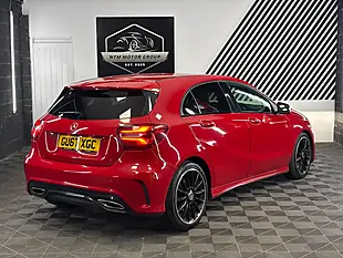 Used 2017 Mercedes-Benz a Class AMG Line (premium) Red - Interior and Exterior details 8