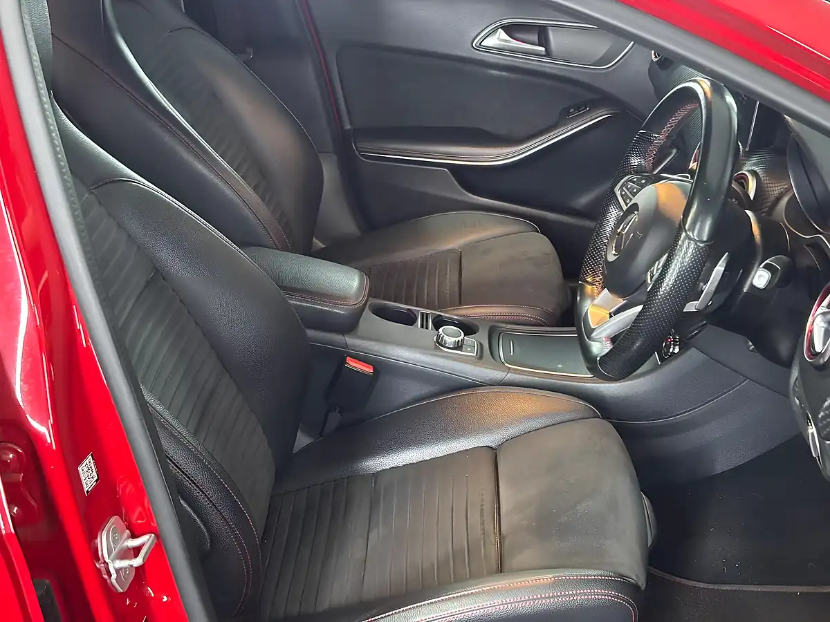 Used 2017 Mercedes-Benz a Class AMG Line (premium) Red - Interior and Exterior details 9