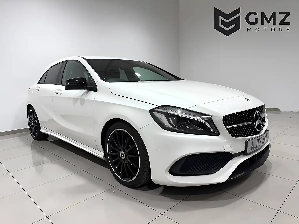 Used 2017 Mercedes-Benz a Class AMG Line (premium) White - Front View