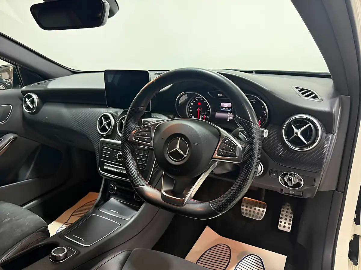 Used 2017 Mercedes-Benz a Class AMG Line (premium) White - Interior and Exterior details 10