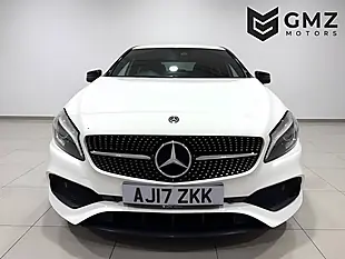 Used 2017 Mercedes-Benz a Class AMG Line (premium) White - Interior and Exterior details 2