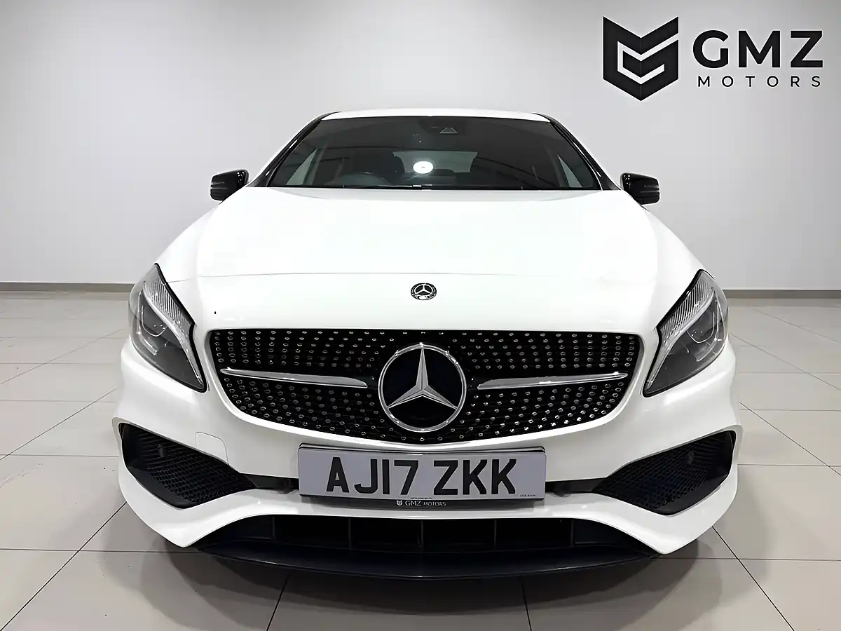 Used 2017 Mercedes-Benz a Class AMG Line (premium) White - Interior and Exterior details 2