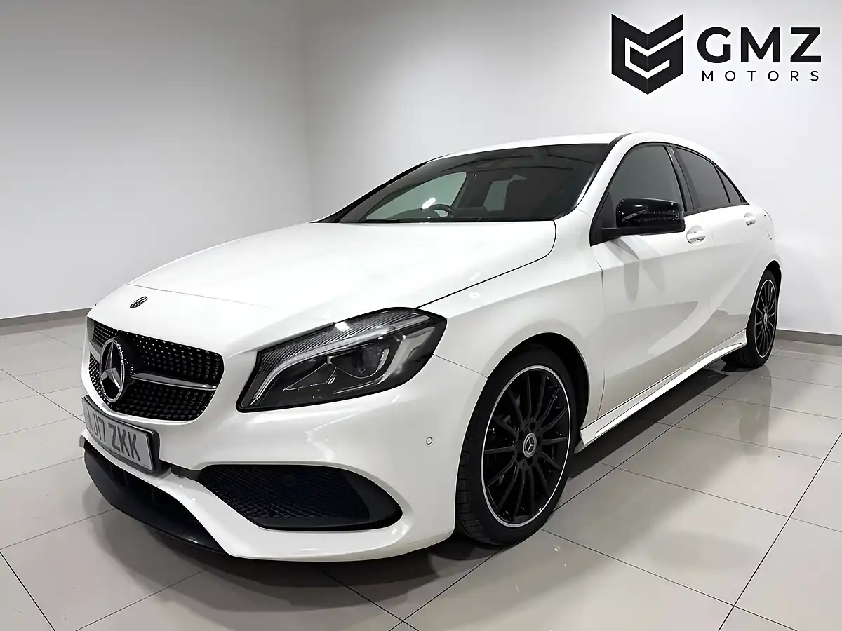 Used 2017 Mercedes-Benz a Class AMG Line (premium) White - Interior and Exterior details 3