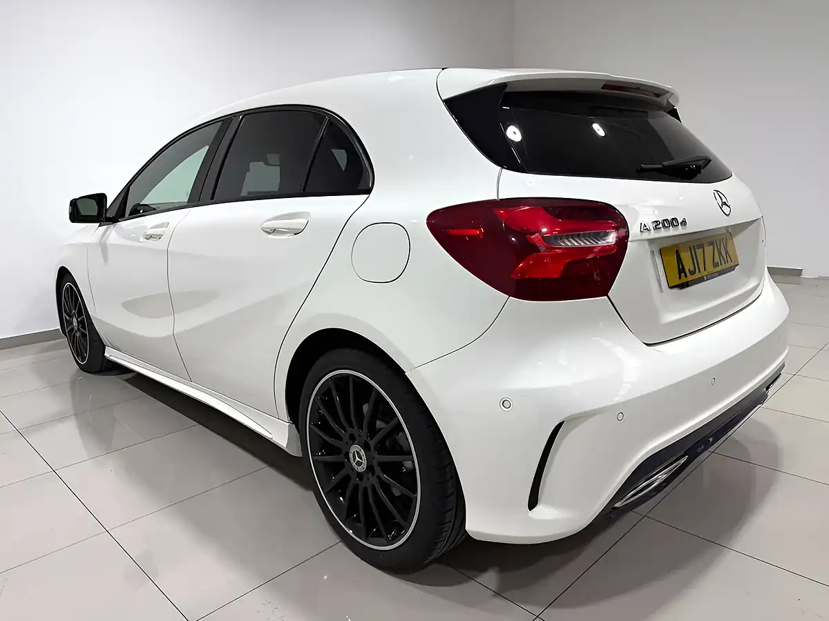 Used 2017 Mercedes-Benz a Class AMG Line (premium) White - Interior and Exterior details 6